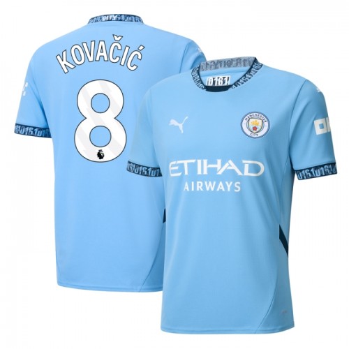 Maglia Manchester City Kovacic 8 Primo 2024-25 Maniche Corte - Uomo Maglia Manchester City Kovacic 8 Primo 2024-25 Maniche Corte - Uomo